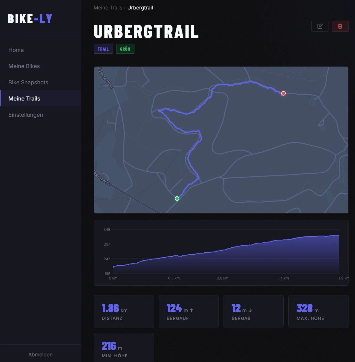 Bike-Ly App – Wartungskalender mit Erinnerungen und Fälligkeiten
